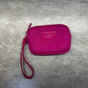 MIchael Kors Pink neoprene wristlet